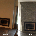 Fireplace Before and After